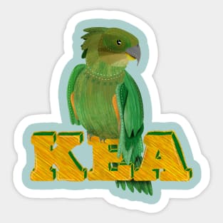 Kea New Zealand native bird Sticker